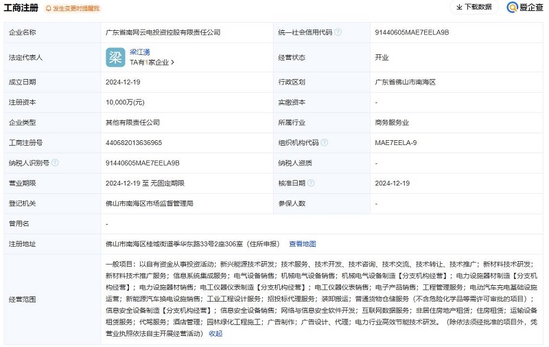 6大國企合資組建，南網(wǎng)云電正式注冊成立